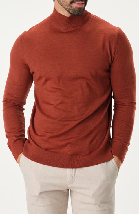 Featherweight Merino Mock Neck Sweater