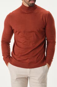 GARNET Featherweight Merino Mock Neck Sweater