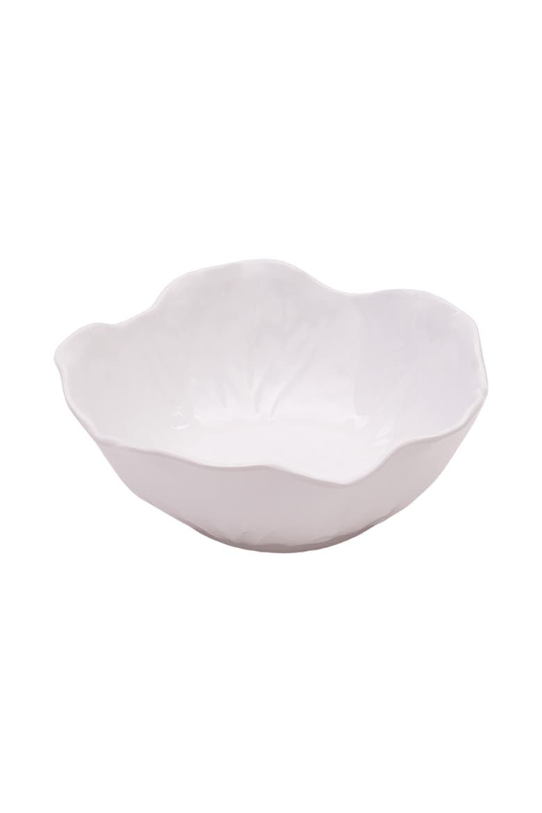 White Cabbage Large Serving Bowl Dish 10.63", Alternate, color, White