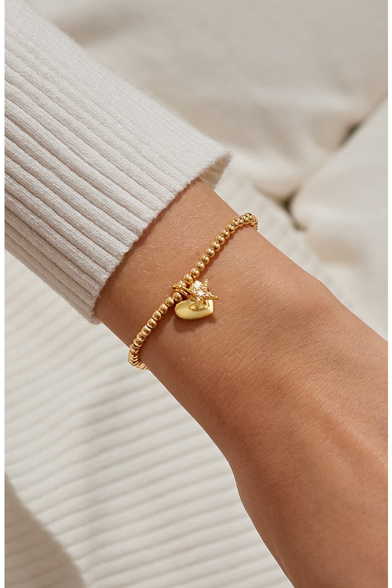 A Little 'Blessed To Have A Mom Like You' Bracelet In Gold-Tone Plating, Alternate, color, Metallic Gold