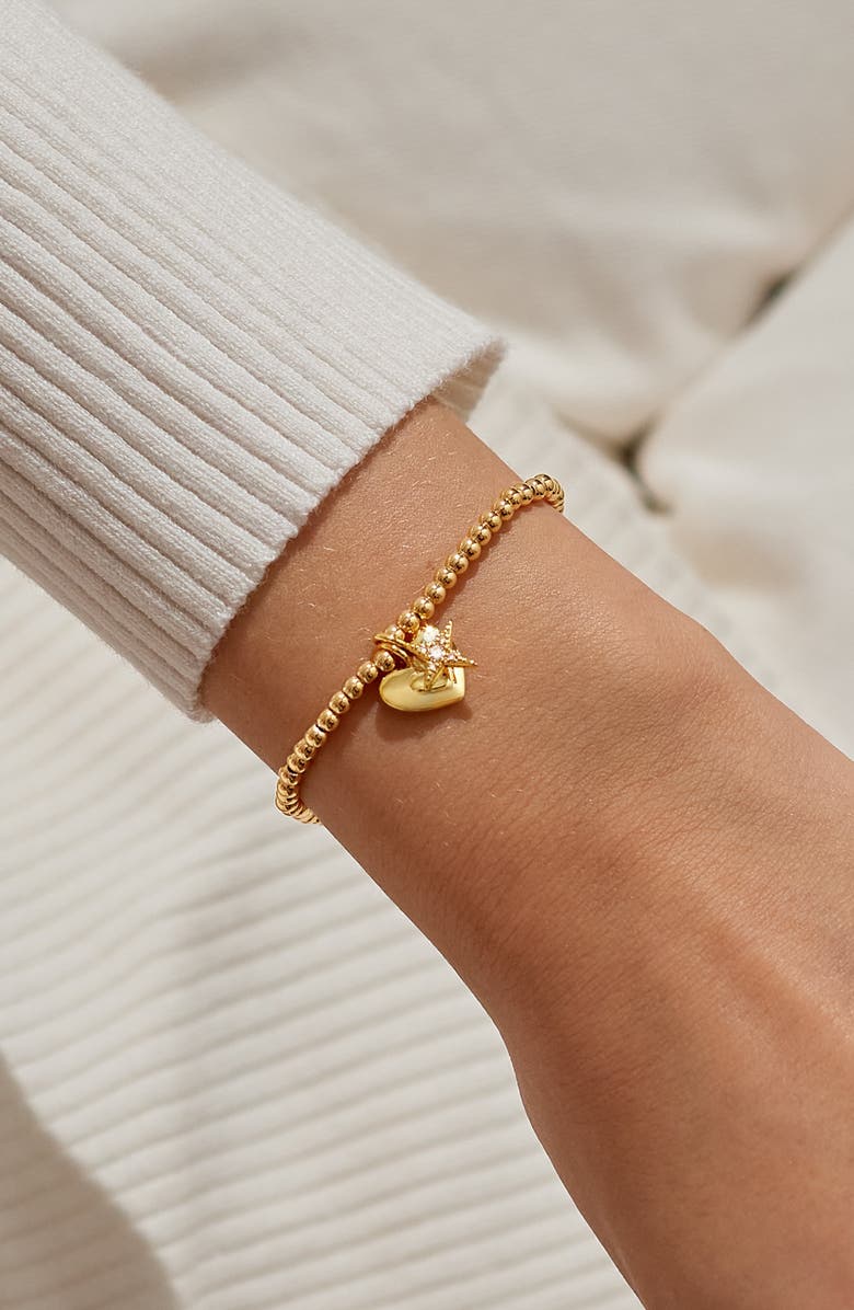 A Littles & Co A Little 'Blessed To Have A Mom Like You' Bracelet In Gold-Tone Plating, Alternate, color, Metallic Gold