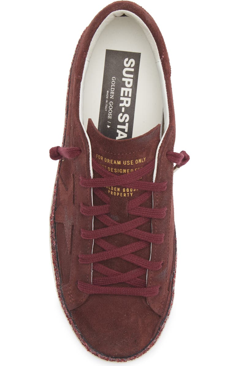Golden Goose Super-Star Low Top Sneaker, Alternate, color, Burgundy
