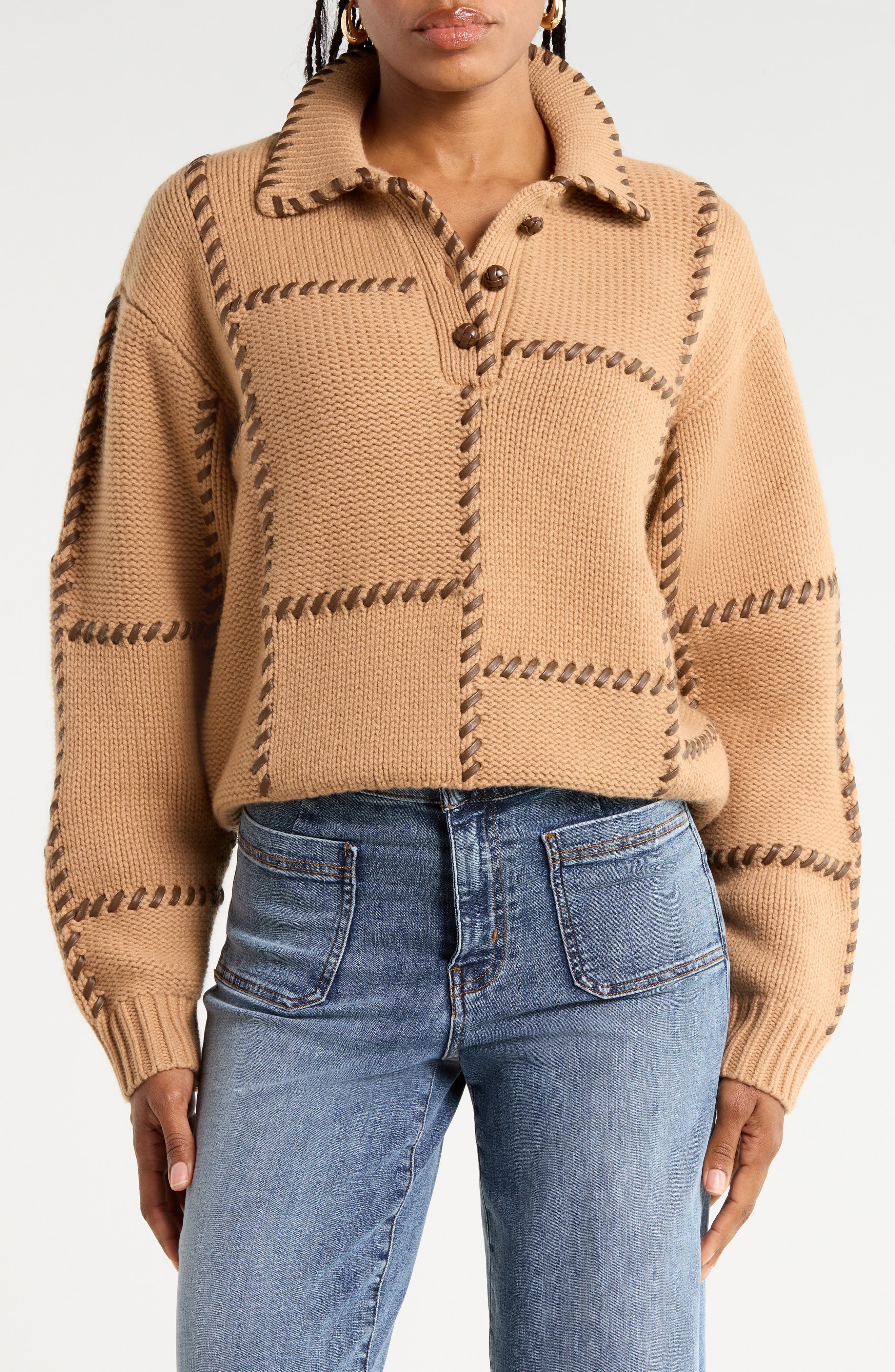 The Leather Stitch Sweater