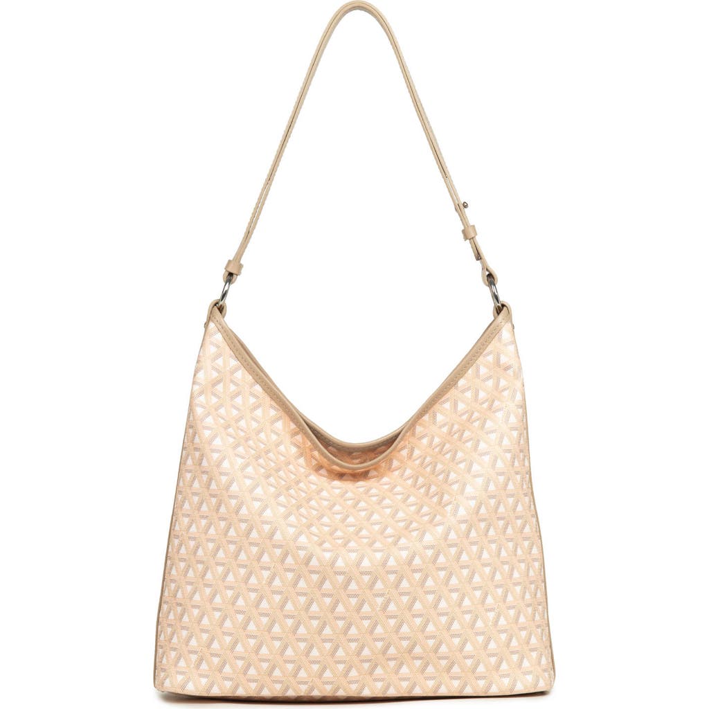 Lancaster Zipped Bucket Bag Ikon It In Beige