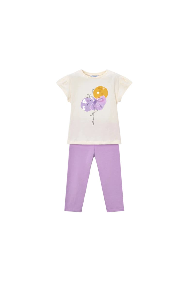 Mayoral Leggings Set, Main, color, Lavender