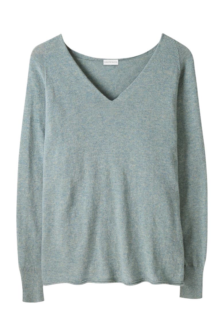 GEELONG SLOUCH V SWEATER, Alternate, color, DARK SAGE