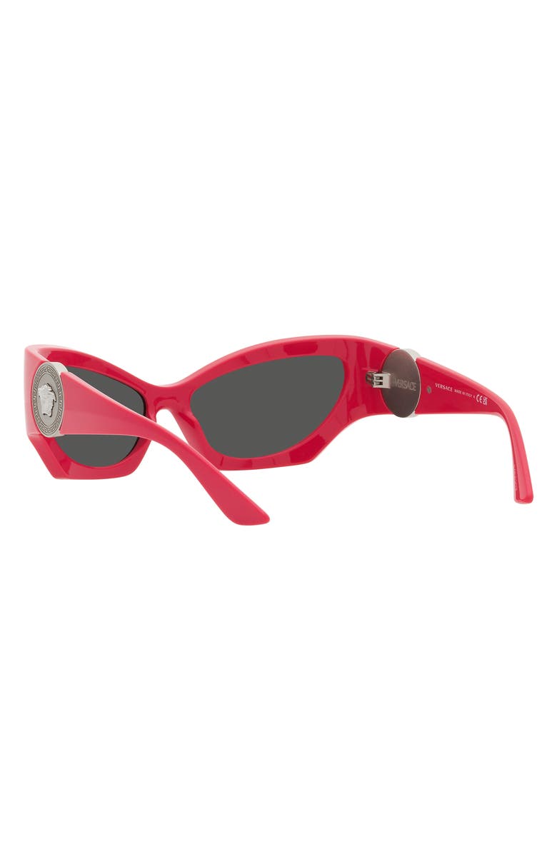 Versace 60mm Cat Eye Sunglasses, Alternate, color, Pink