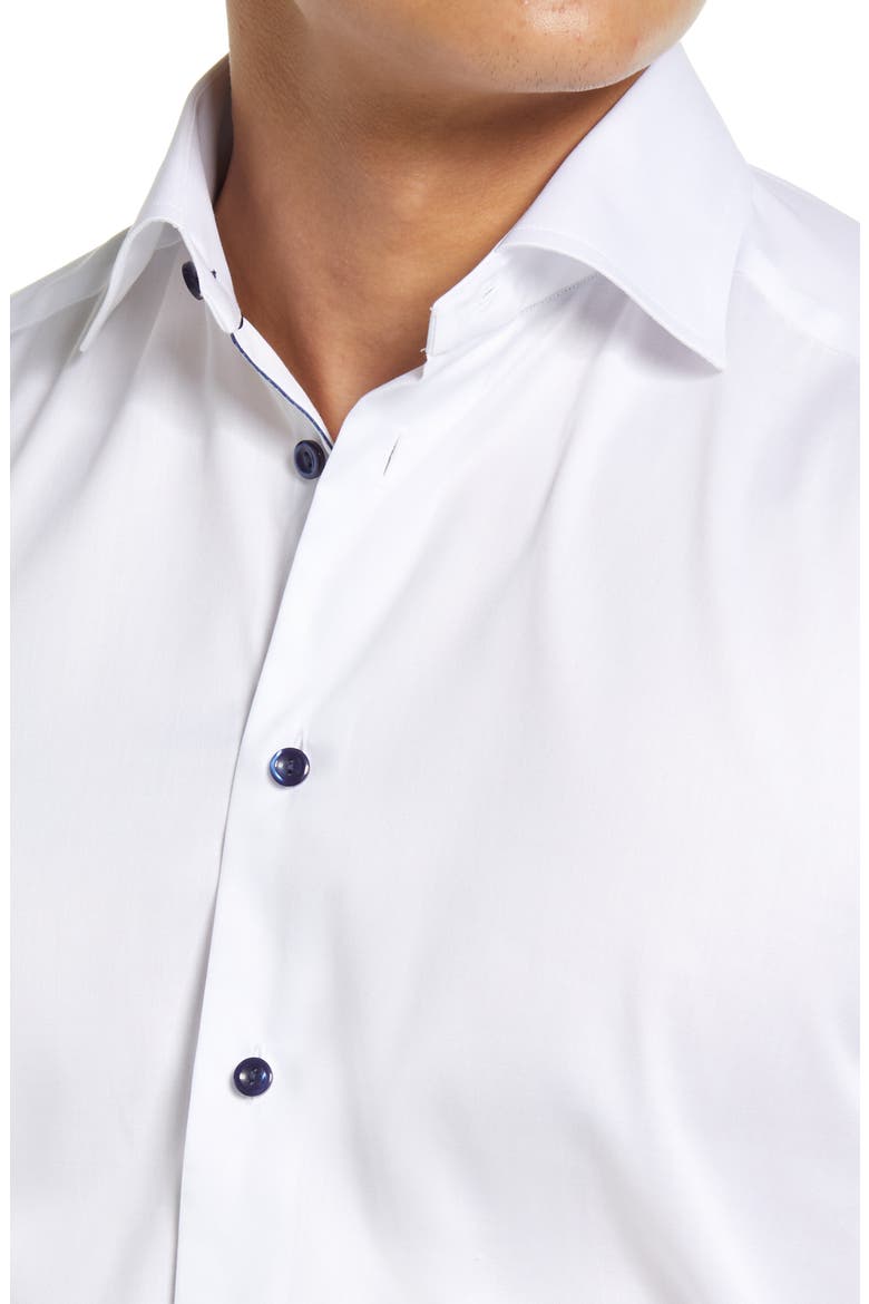 eton men's contemporary fit signature twill dress shirt reviews White Signature Twill Shirt