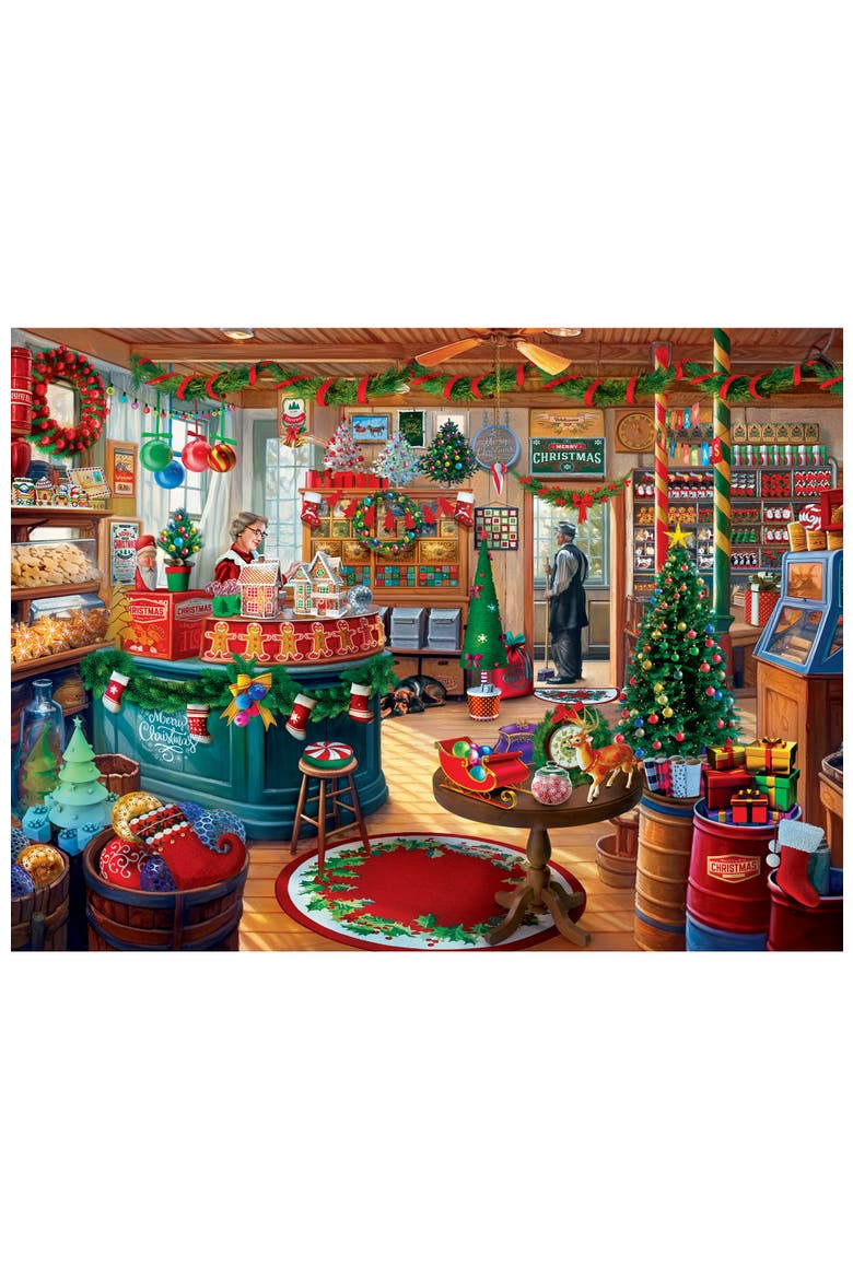 Mistletoe Market 300pc Jigsaw Puzzle, Alternate, color, Multicolor