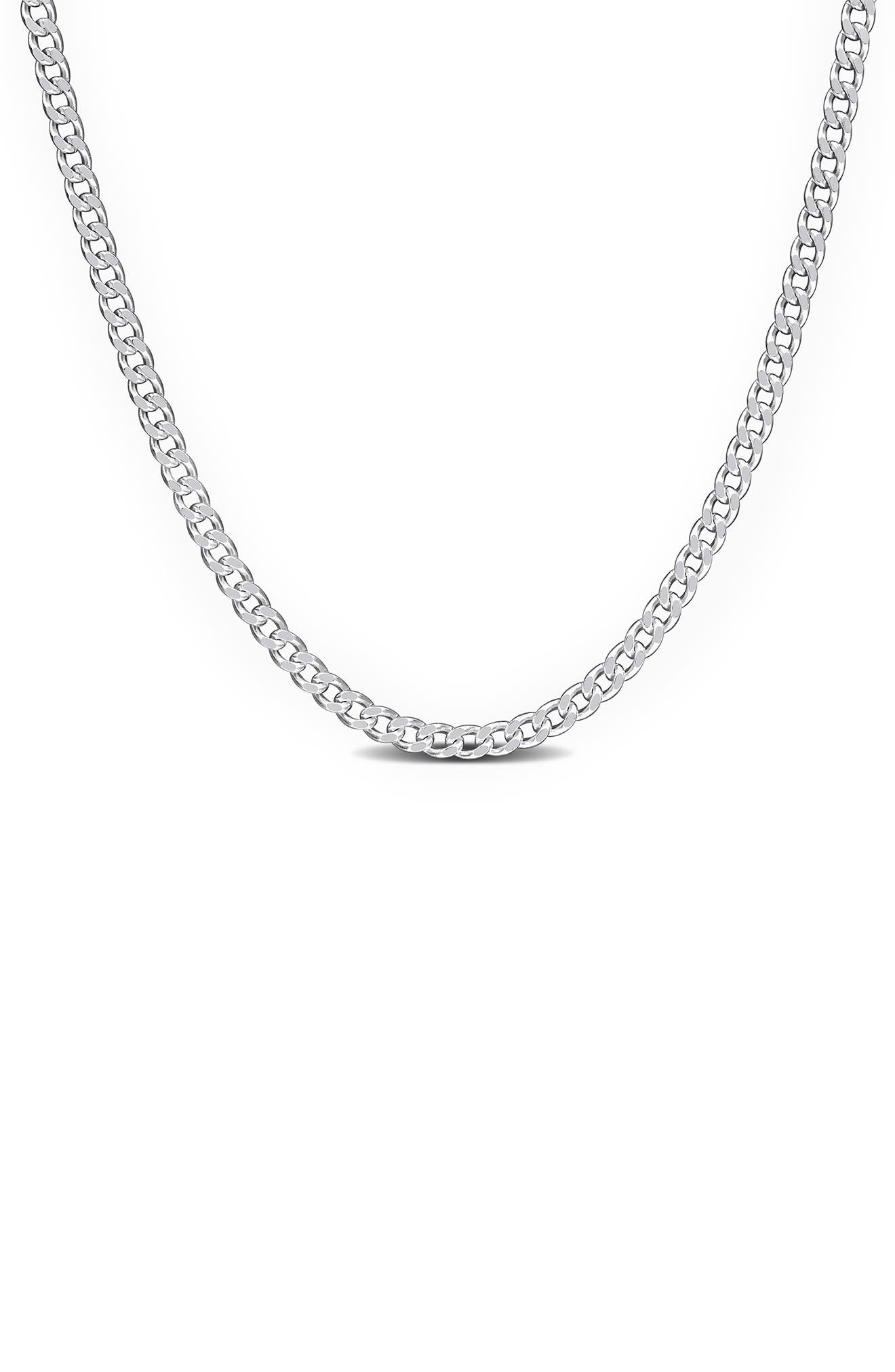 1.4mm Curb Link Chain Necklace