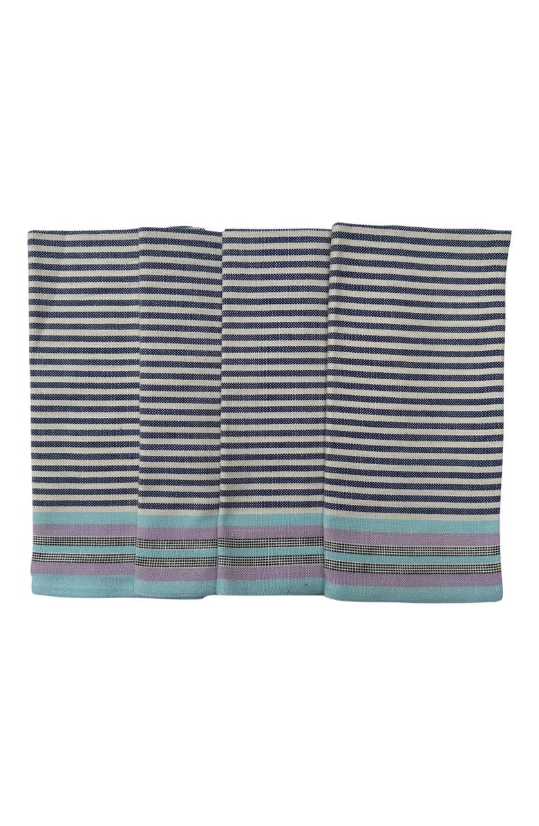 Siafu Home Handwoven Bahari Napkins - Set of 4, Alternate, color, Blue