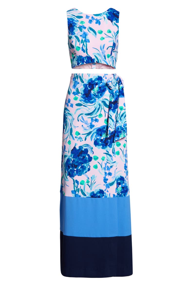Jemma Crop Top & Maxi Wrap Skirt Set, Alternate, color, PINK TROPICS TINT SWEET PEA