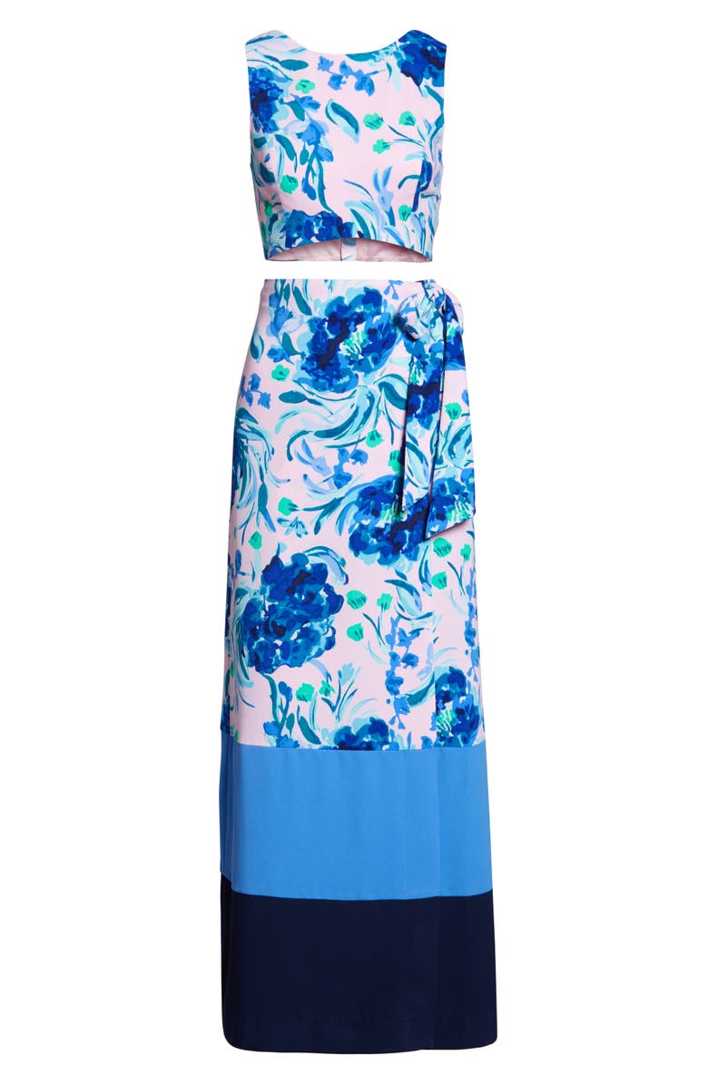 Lilly Pulitzer<sup>®</sup> Jemma Crop Top & Maxi Wrap Skirt Set, Alternate, color,