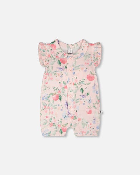 Cotton Muslin Printed Berries Romper (Baby)
