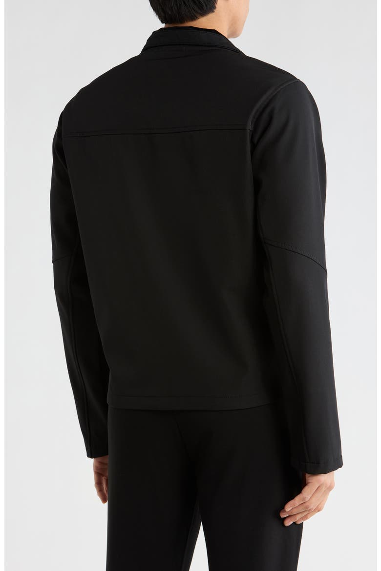 Bonded Woven Jacket, Alternate, color, BLACK