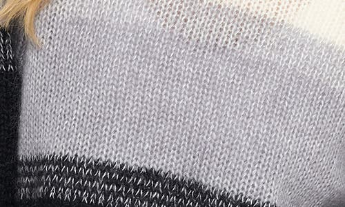 Spiritual Gangster Blythe Colorblock Sweater In Gray