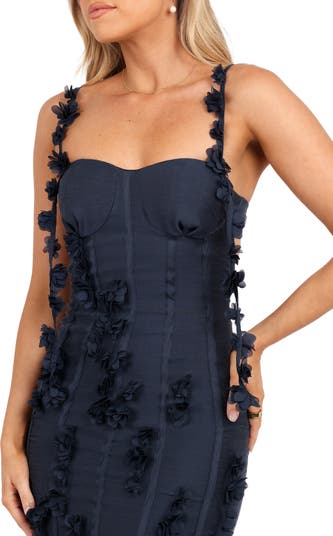 Posedly Rosette Mermaid Midi Dress