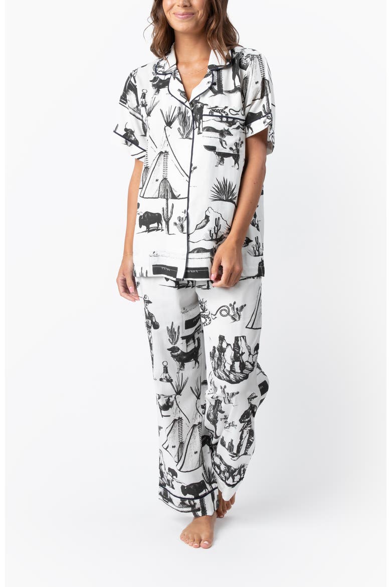 Marfa Toile Pants Set, Main, color, White