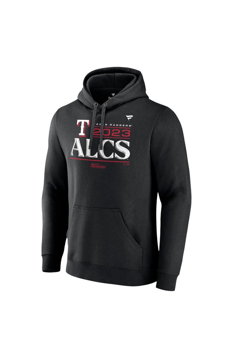 FANATICS Men's Fanatics Branded  Black Texas Rangers 2023 Division Series Winner Locker Room Pullover Hoodie, Alternate, color, 