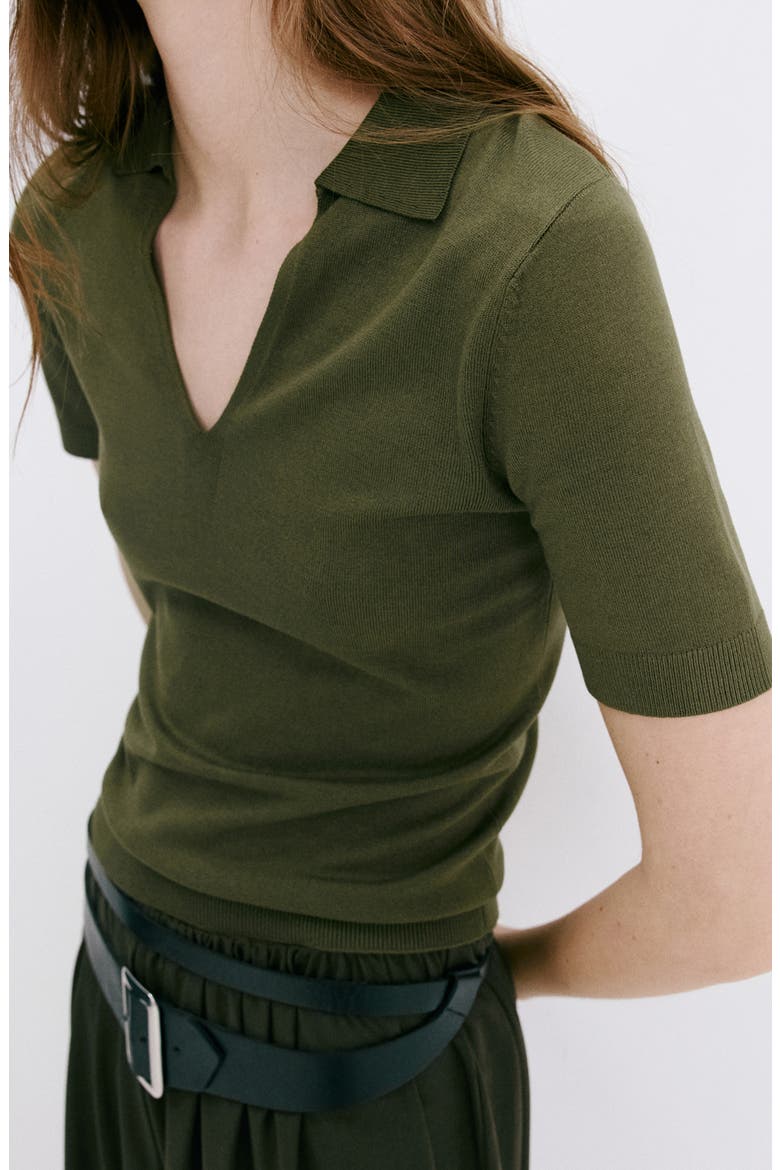 Johnny Collar Polo, Alternate, color, KHAKI GREEN