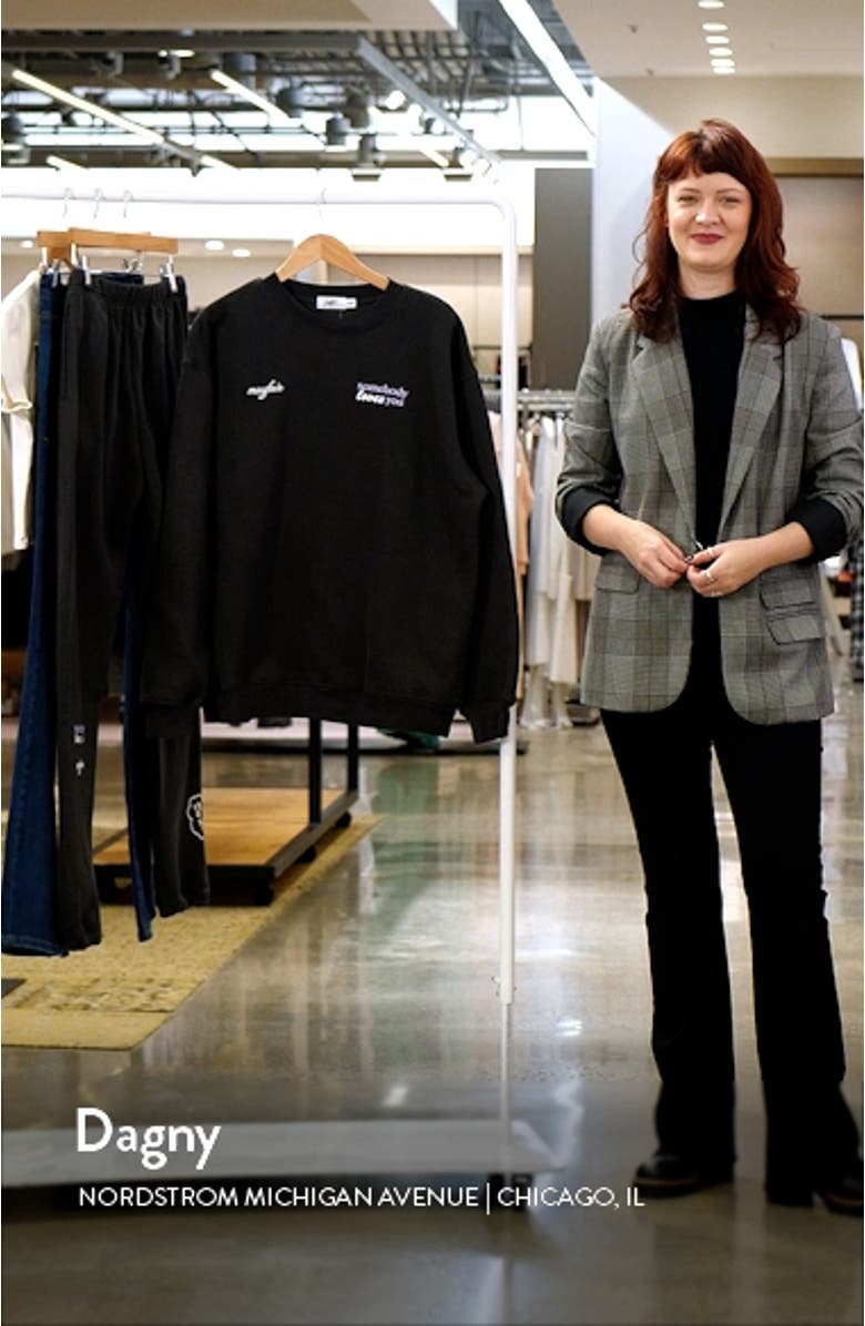 Somebody Loves You Oversize Fleece Sweatshirt, sales video thumbnail