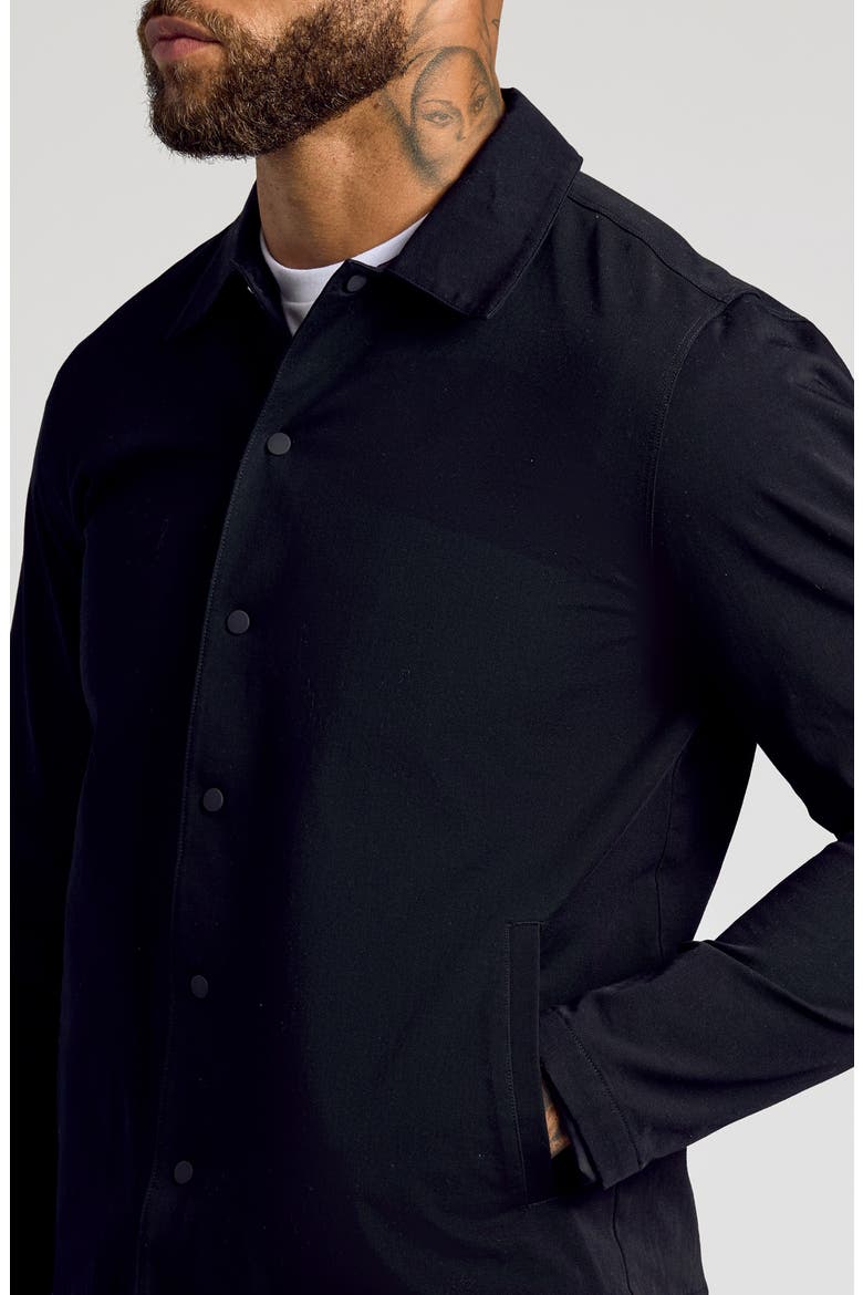 Water Repellent Coach's Jacket, Alternate, color, BLACK
