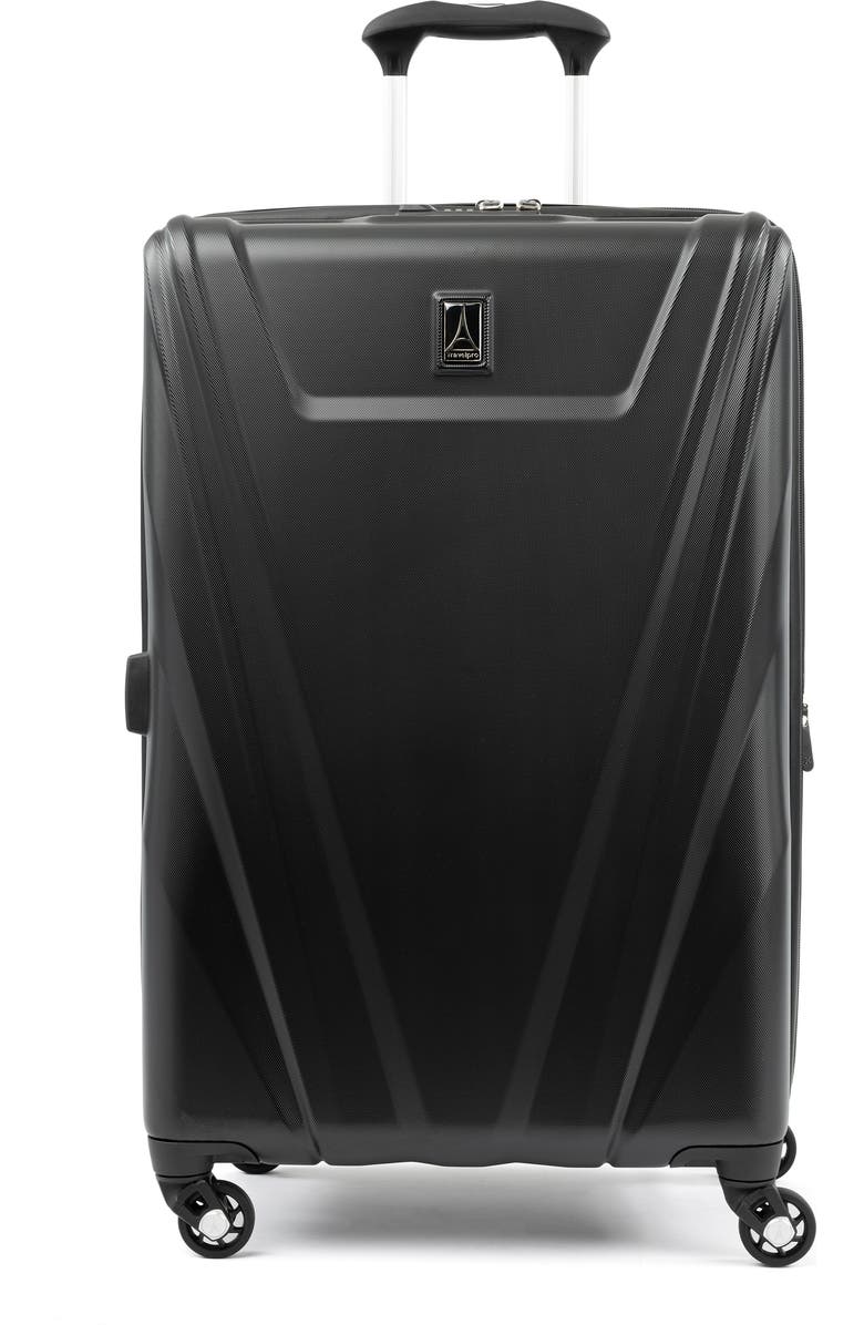 TRAVELPRO Max Lite 5 25-Inch Expandable Medium Checked Hardside Spinner Luggage, Main, color, Black