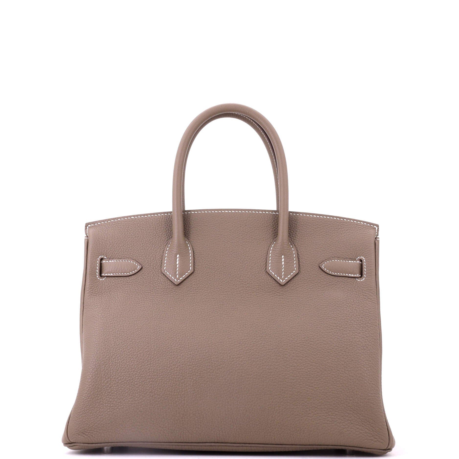 Pre-Owned Hermes Birkin Handbag Grey Togo with Palladium Hardware 30, Alternate, color, Etoupe