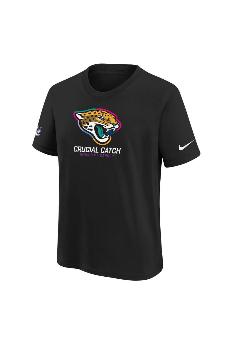 Youth Nike  Black Jacksonville Jaguars 2024 NFL Crucial Catch T-Shirt, Alternate, color, Black
