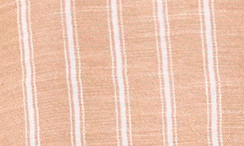 Halogen ® Crinkle Puff Sleeve Button-up Shirt In Brown