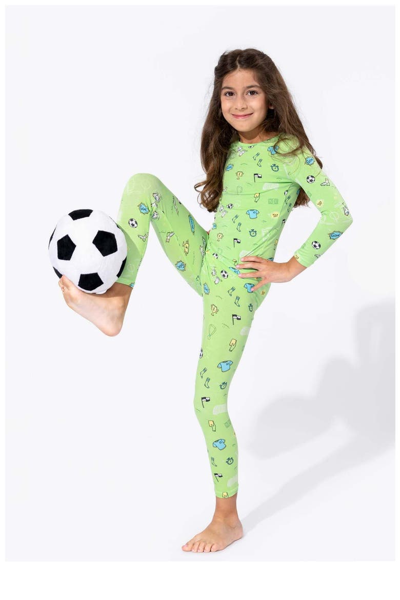 Kids' Soccer Set of 2 Piece Pajamas, Alternate, color, Soccer