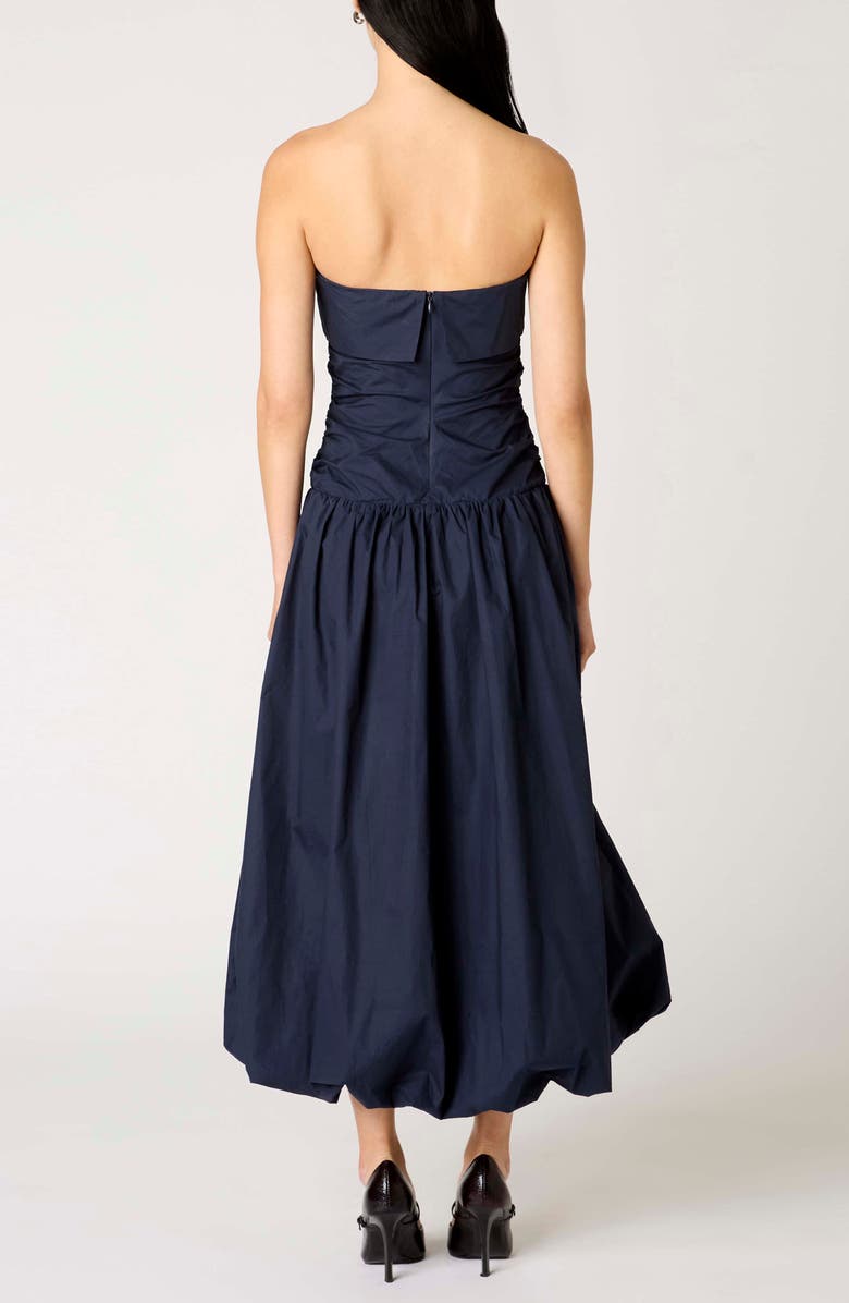 Nia Freya Strapless Dress, Alternate, color, Navy