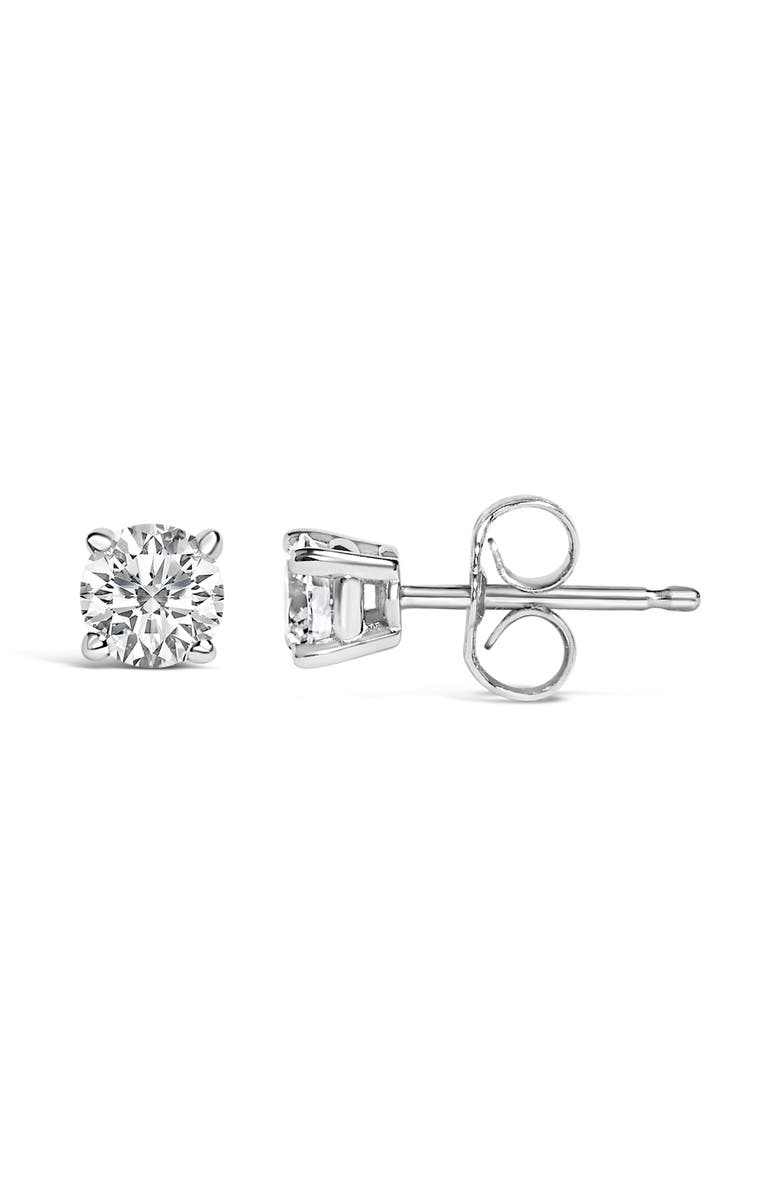 Haus of Brilliance 1/2 Ctw Lab Grown Diamond Solitaire Stud Earrings in 14K Gold, Alternate, color, White