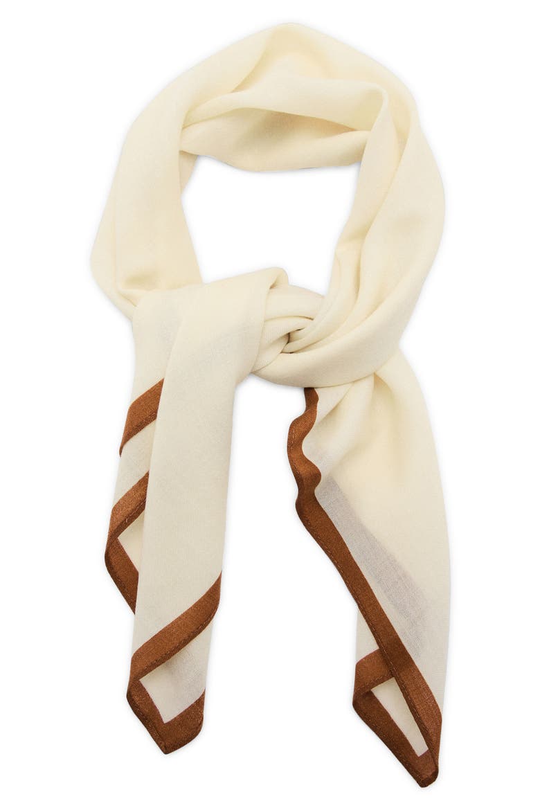 Wool Pocket Square, Main, color, ECRU