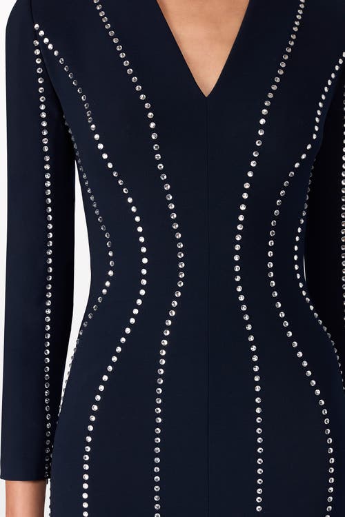 Jenny Packham Victoire Rhinestone-embellished Maxi Gown In Black