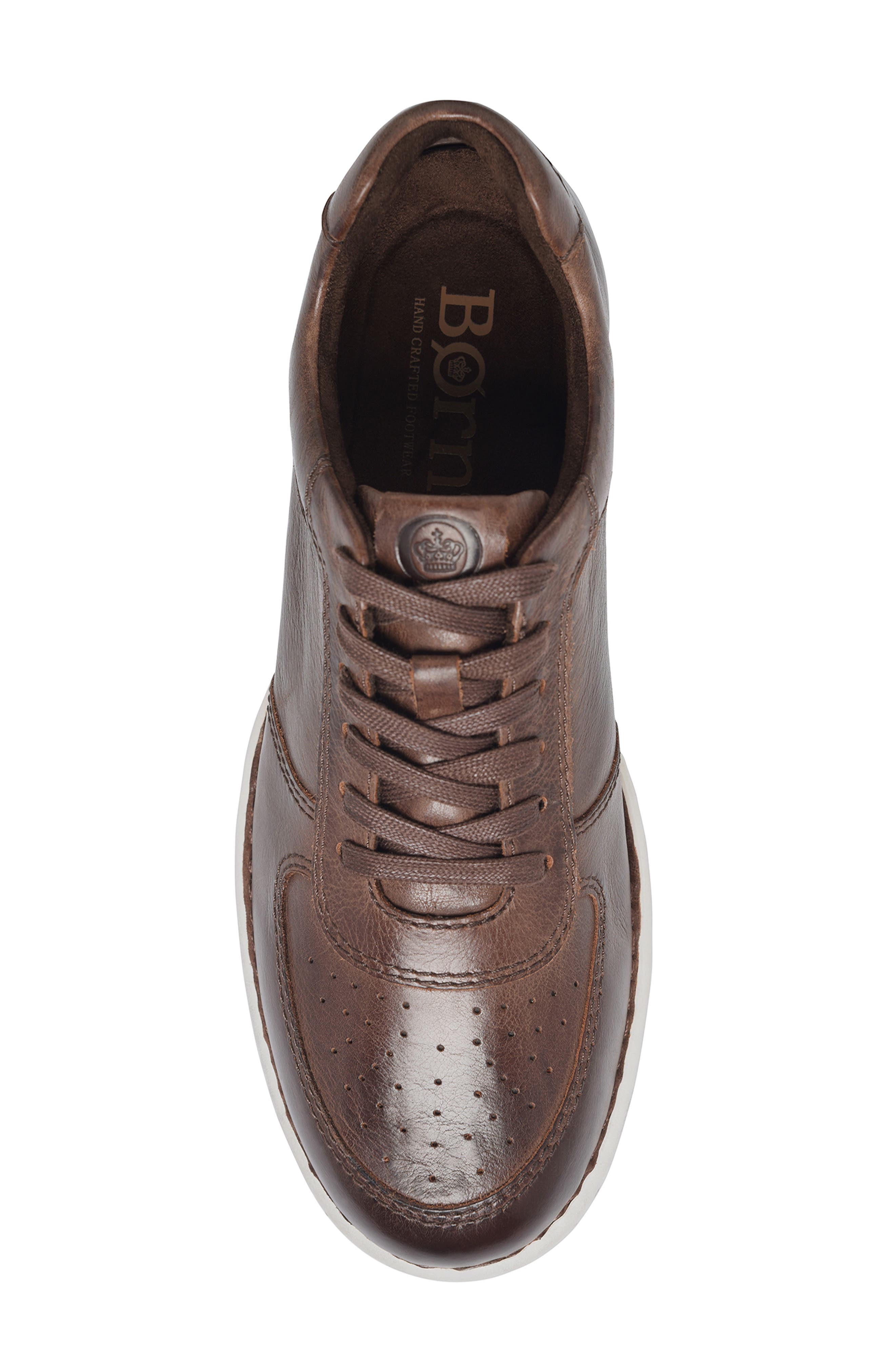 Captain Sneaker, Alternate, color, DARK BROWN LEATHER