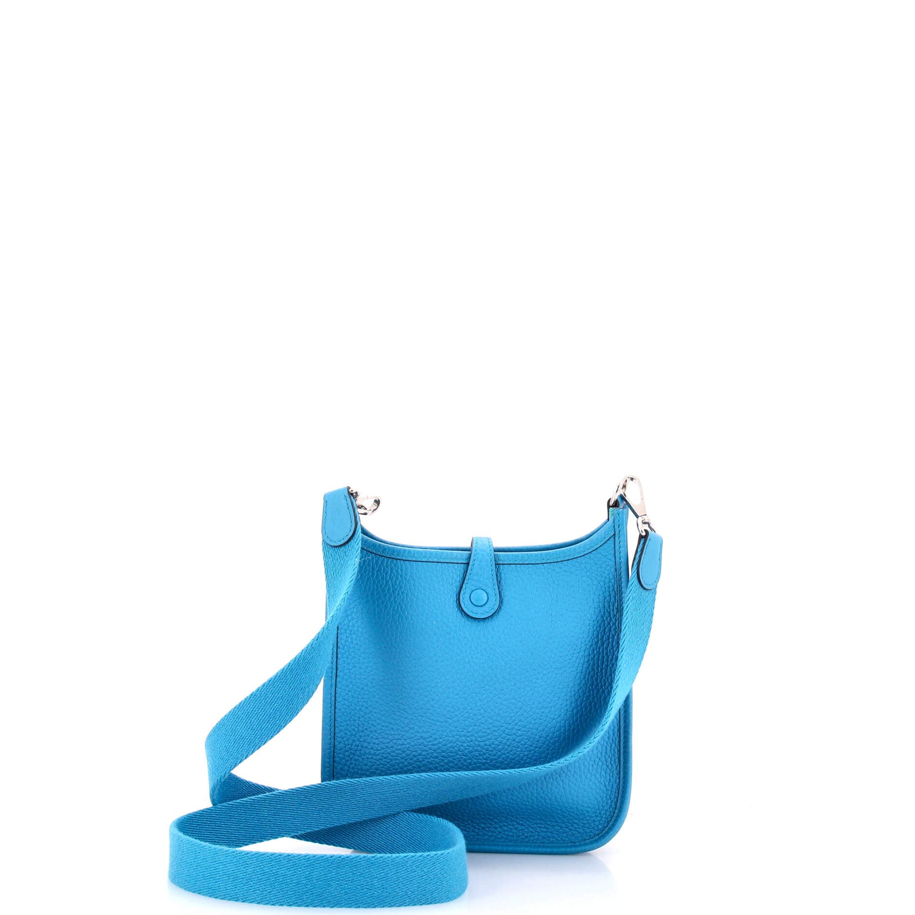 Pre-Owned Hermes Evelyne Bag Gen III Clemence TPM, Alternate, color, Bleu Hydra