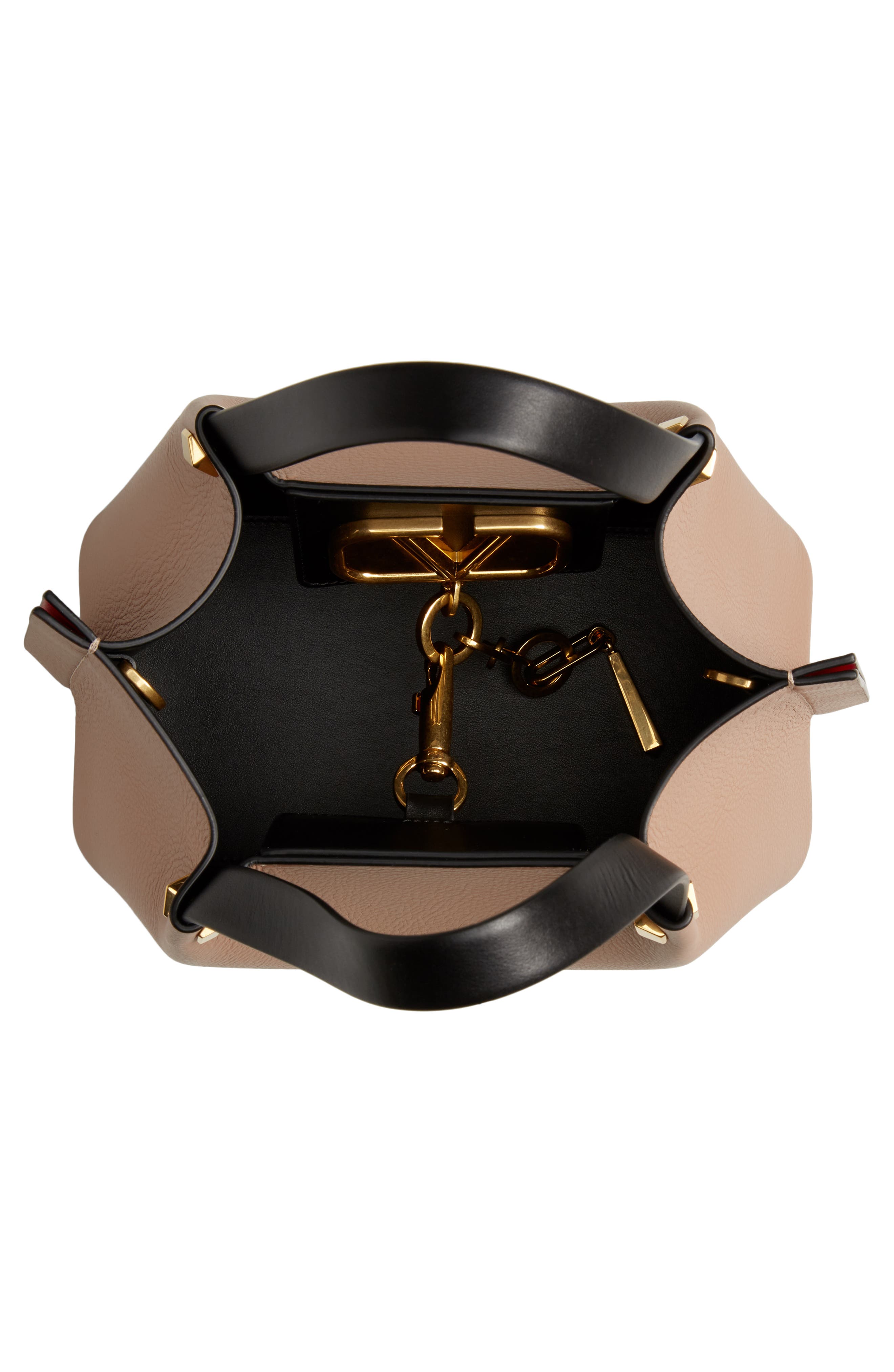 Valentino Garavani Small VLOGO Leather Tote, Alternate, color, 