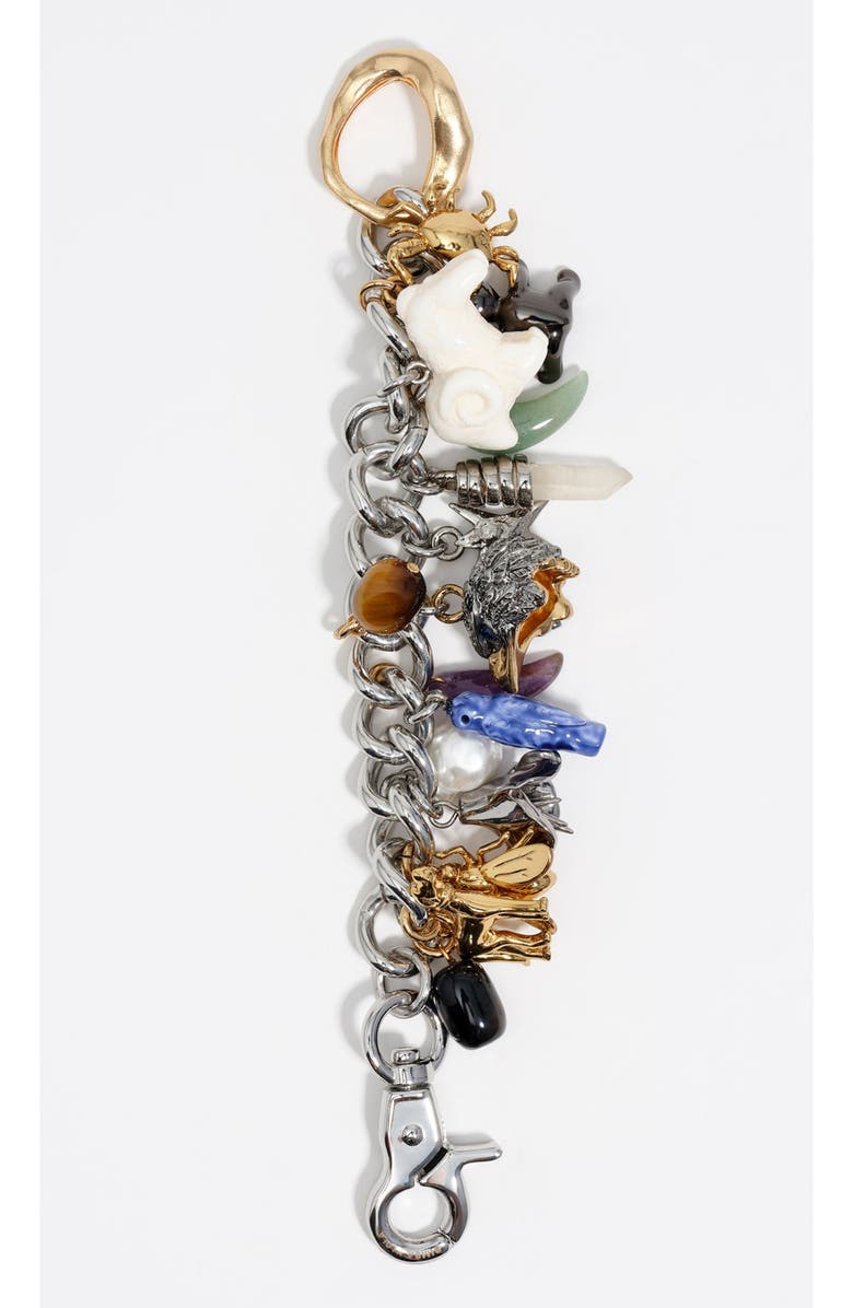 Bimba y Lola Multi-Charm Chain Bracelet, Alternate, color,