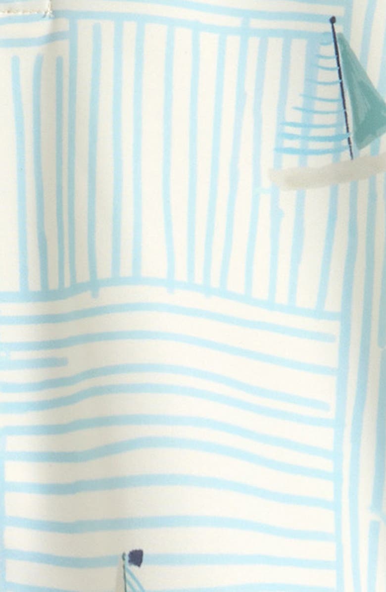 Pehr Kids
 Two-Piece Long Sleeve Rashguard 
Trunks Swimsuit Set, Alternate, color, Set Sail