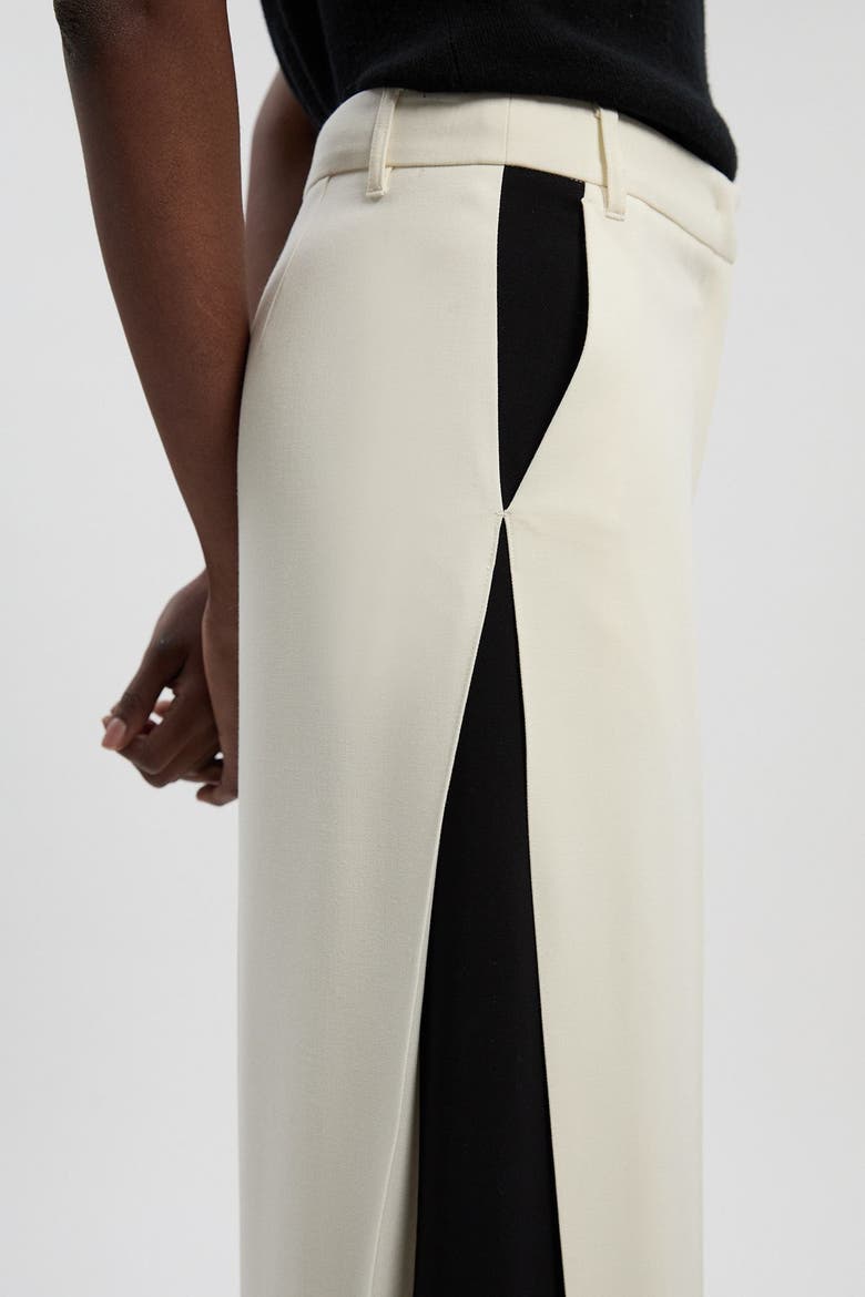 Contrast Colour Wide Leg Trouser, Alternate, color, Mono