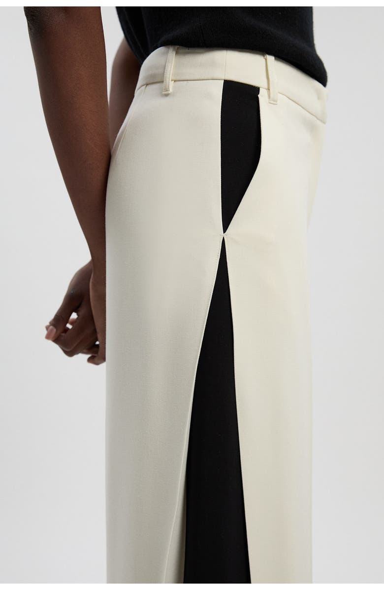 Karen Millen Contrast Colour Wide Leg Trouser, Alternate, color, Mono