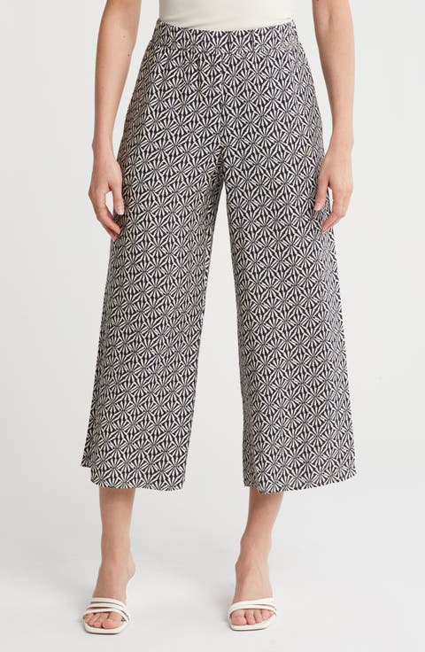 Textured Wide Leg Pants