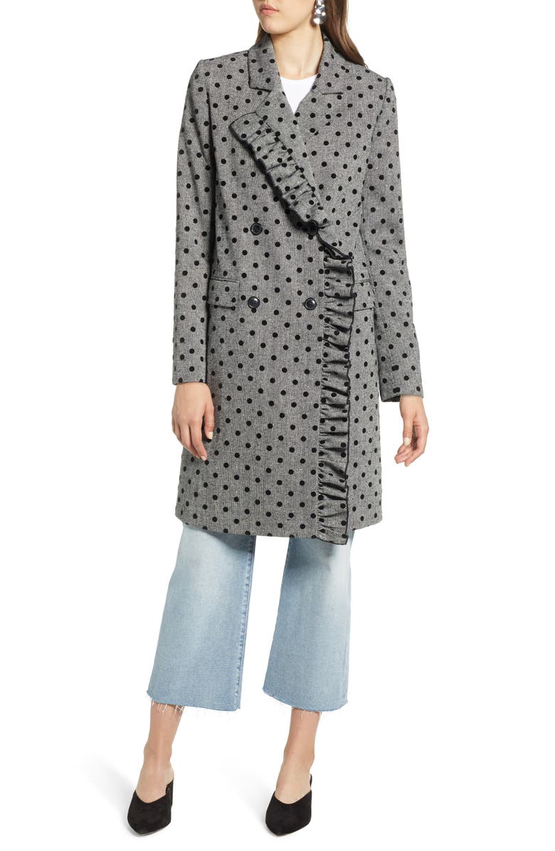 Halogen<sup>®</sup> Flocked Dot Coat, Main, color, 