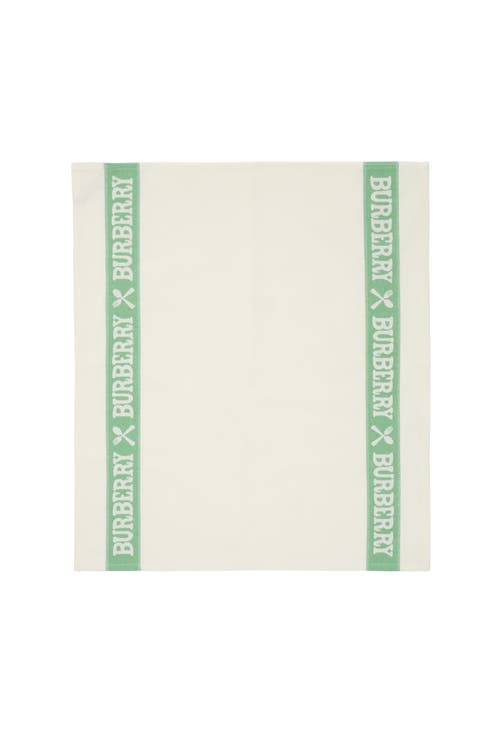 Burberry Recipe Tea Towel Set In Mint