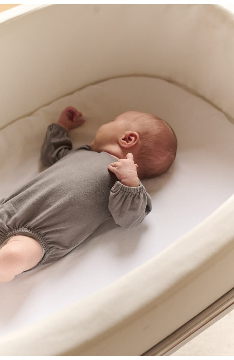 Pehr Essentials Puff Sleeve Bodysuit, Alternate, color, Charcoal