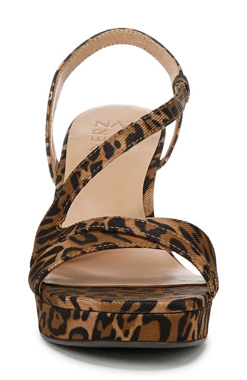 Naturalizer Abby Platform Dress Sandals In Leopard Print Faux Leather