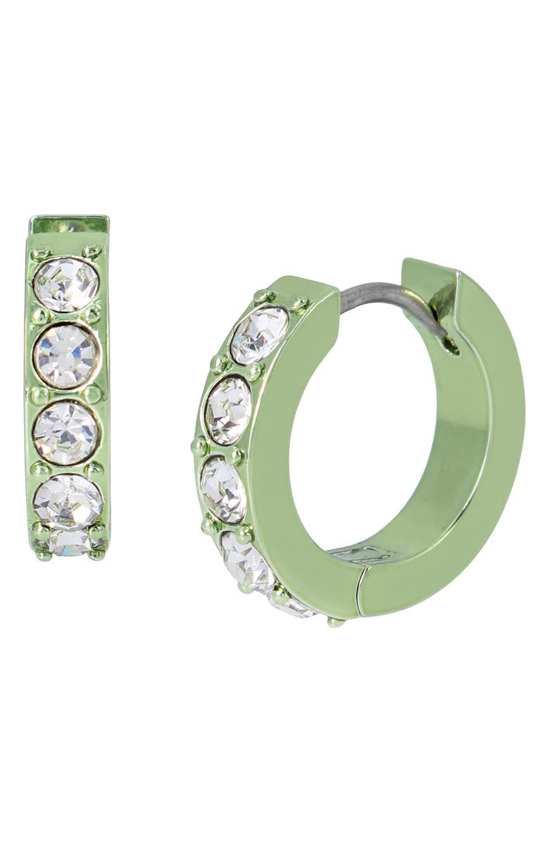 Kurt Geiger London Crystal Huggie Hoop Earrings, Main, color, 