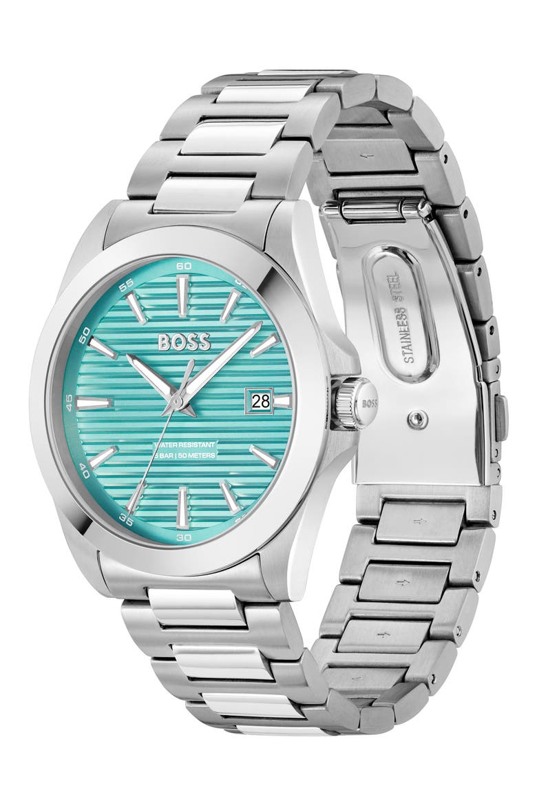 Strike Bracelet Watch, 41mm, Alternate, color, BLUE