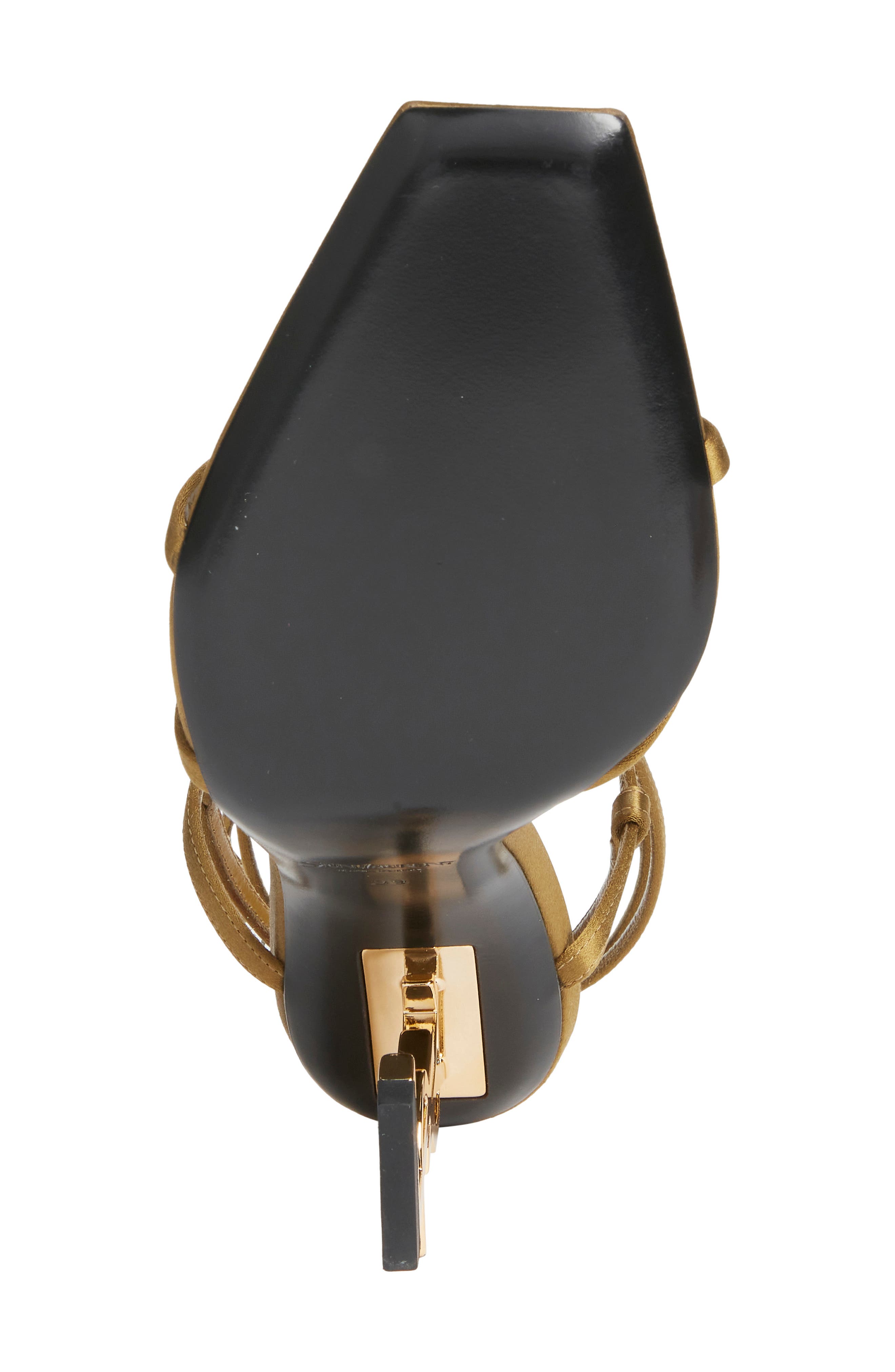 Saint Laurent Opyum Ankle Strap Sandal, Alternate, color, Cuba Gold